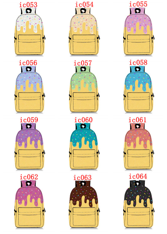 Ice cream style backpack outdoor hiking bag ic053-ic064