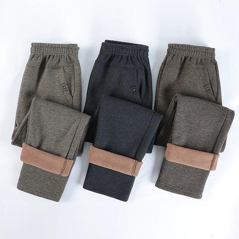 2025 Winter New Women's Sheep Fat Pants lu225(2pcs/set)