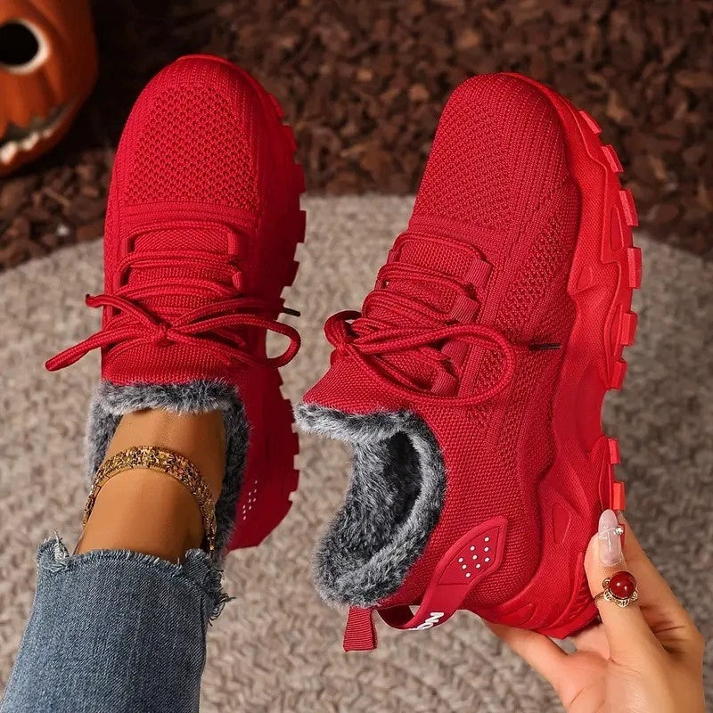 Winter rabbit fur low cut casual shoes UU010-UU012